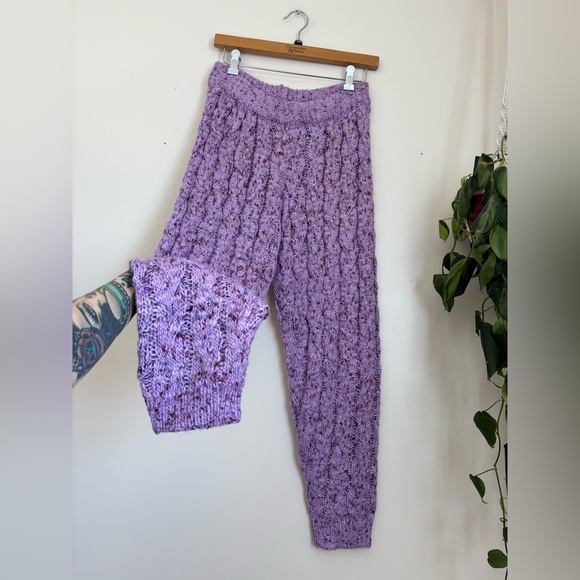 Free People Intimately Under The Mistletoe Joggers In Purple - Picture 6 of 8